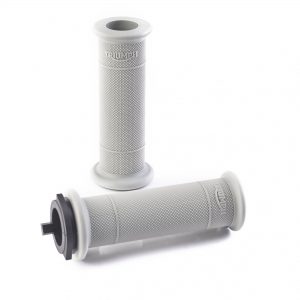 Handlebar Grips – Diamond Knurl – Grey – 25.4mm