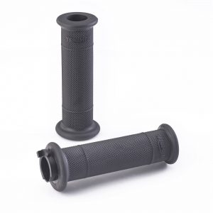 Handlebar Grips – Diamond Knurl – Black – 22mm