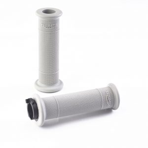 Handlebar Grips – Diamond Knurl – Grey – 22mm