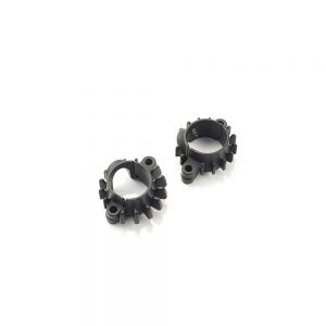 Small Finned Header Rings – Black