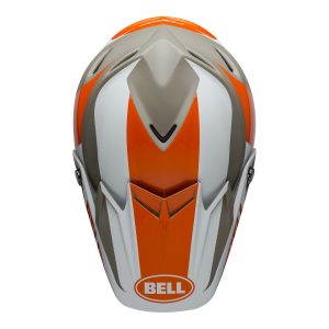 Bell MX 2021 Moto-9 Flex Adult Helmet (Division M/G White/Orange/Sand)