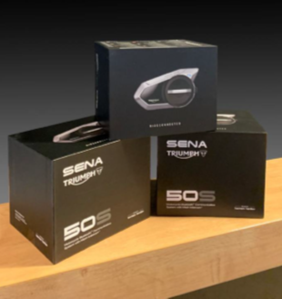 sena 50s 2-Triumph Sena 50s Headset Kit Bluetooth and Mesh system