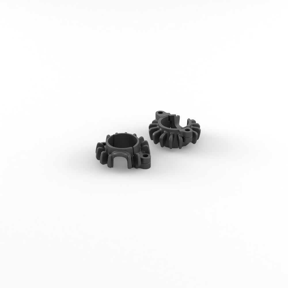 Finned Header Rings – Black