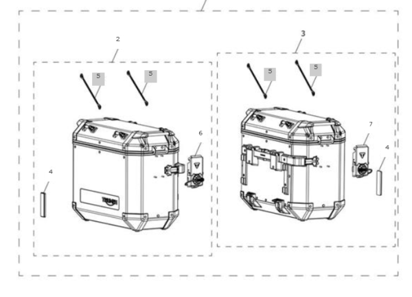 a9500860 pix-Triumph Silver Expedition Panniers For Keyless Models Tiger 1200