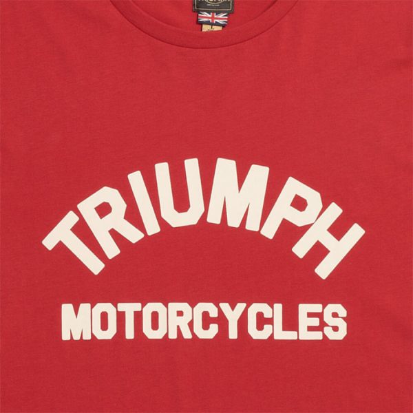 TriumphBurnhamT-ShirtRedBoneMTSS24107FrontDetail_900x.jpg-Burnham T-Shirt Red / Bone