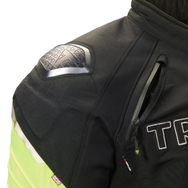 TriumphTripleSportsTriTechJacketBlackFluroMTES24003ShoulderDetail_900x.jpg-Triple Sports TriTech Jacket Black / Fluro